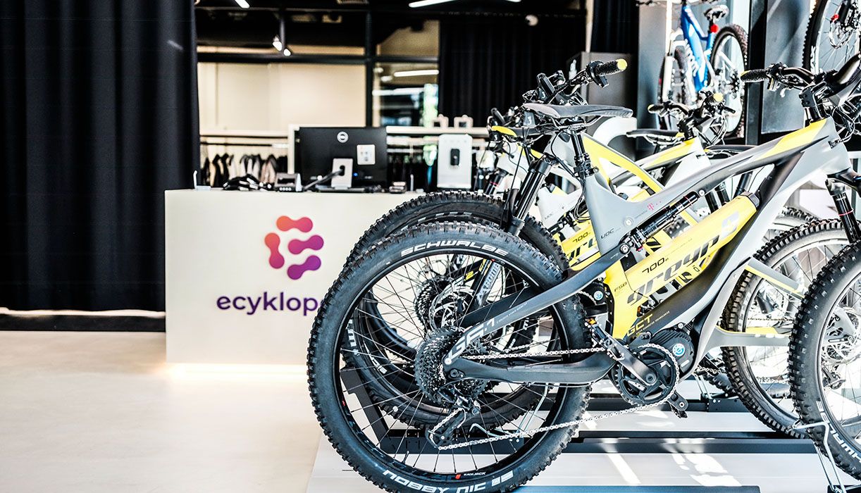 ecyklopedia showroom Warszawa - rowery elektryczne